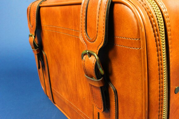 Leather Vintage Carryon Suitcase - image 3