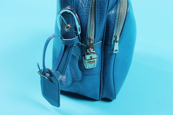 Vintage Crossbody Bag in Blue - image 4
