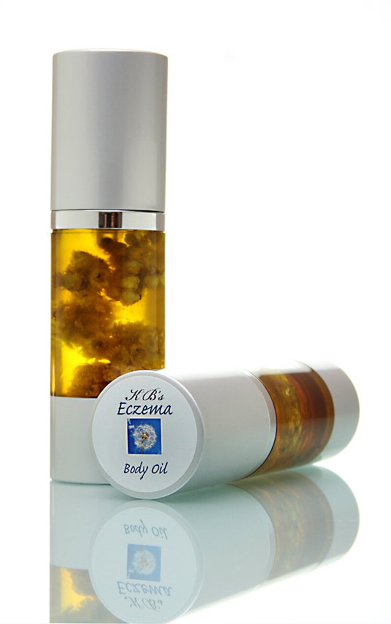 Eczema Body Oil Infused with Herbs Calendula Neem Tumeric | Etsy
