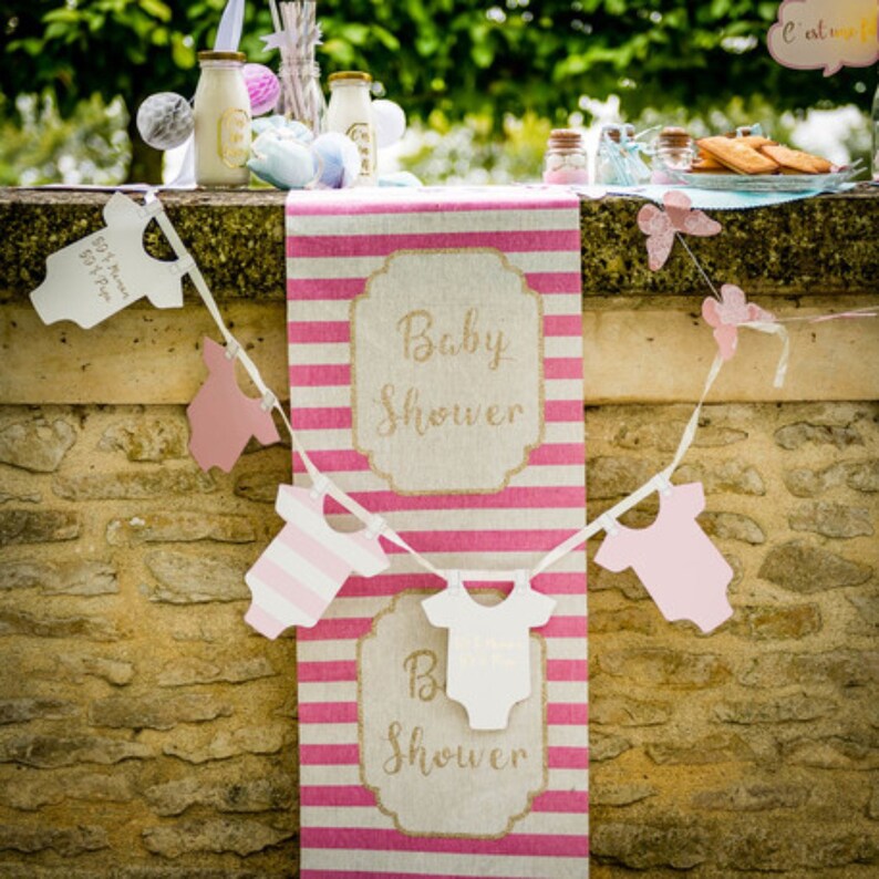 baby shower table cloth