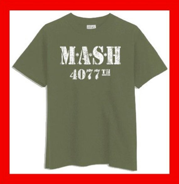 MASH 4077th Distressed Military Green T-Shirt | Etsy