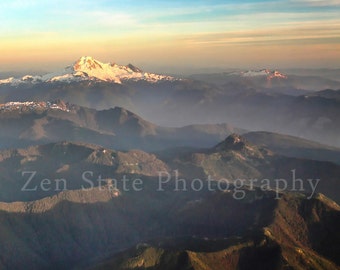 Mount Baker Foothills Fine Art Print. Pastel Earth Tones Wall Decor. Countryside Mountain Photography. Large Nature Decor Canvas Art.