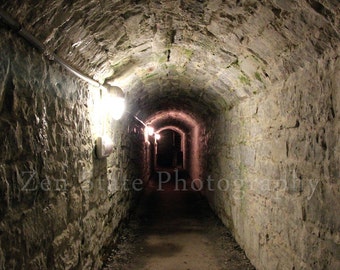 Dark Tunnel Fine Art Print. Spooky Surreal Photography. Surreal Art Print Dark Photography. Unframed Photography, Framed Photo, Canvas Print