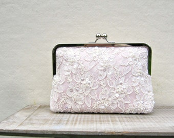 blush pink clutch bag uk