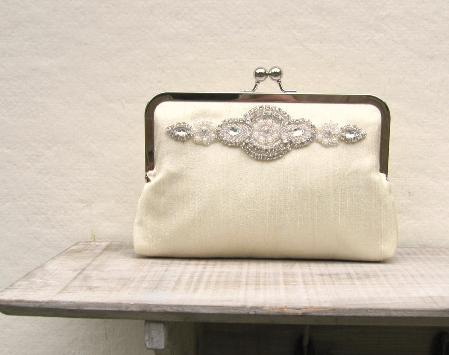 Womens Name Customised Pearl Clutch Bags