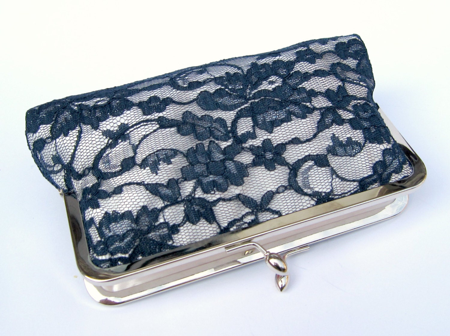 Lace Bridal Clutch Bag Something Blue Navy Wedding Clutch | Etsy