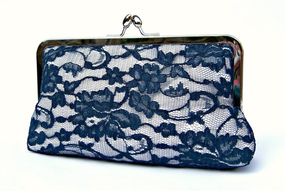 Ladies Plain Leather Navy Blue Clutch Purse, Rectangular at Rs 185 in Mumbai