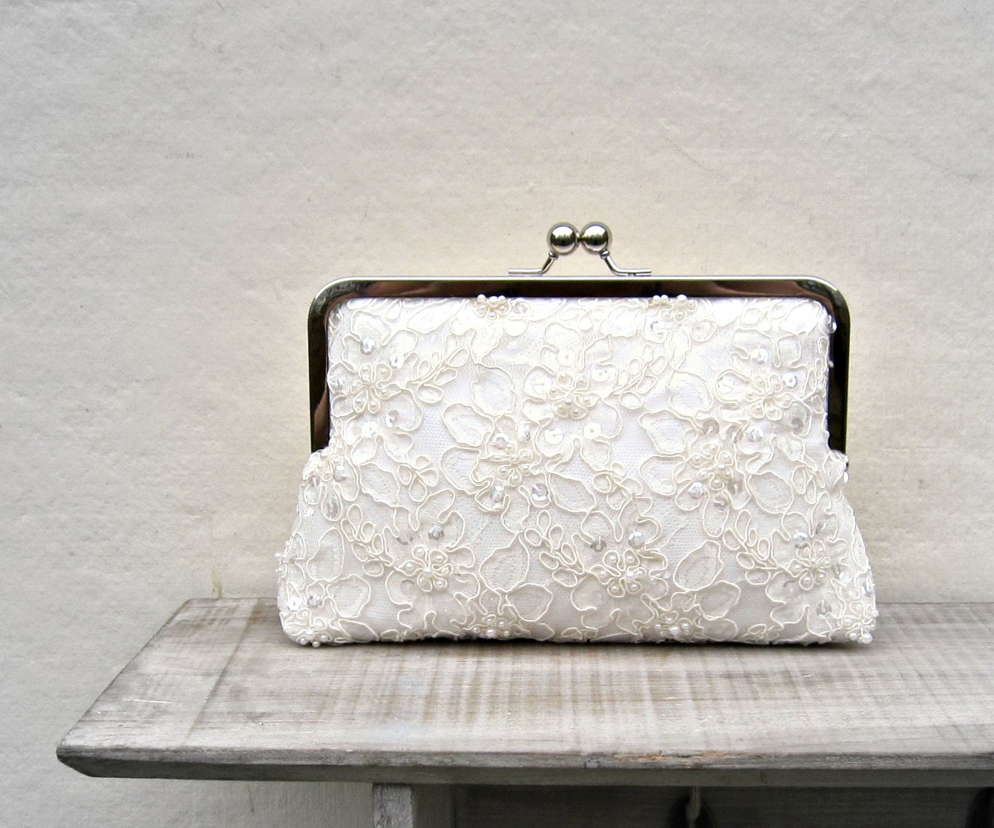 custom wedding clutch