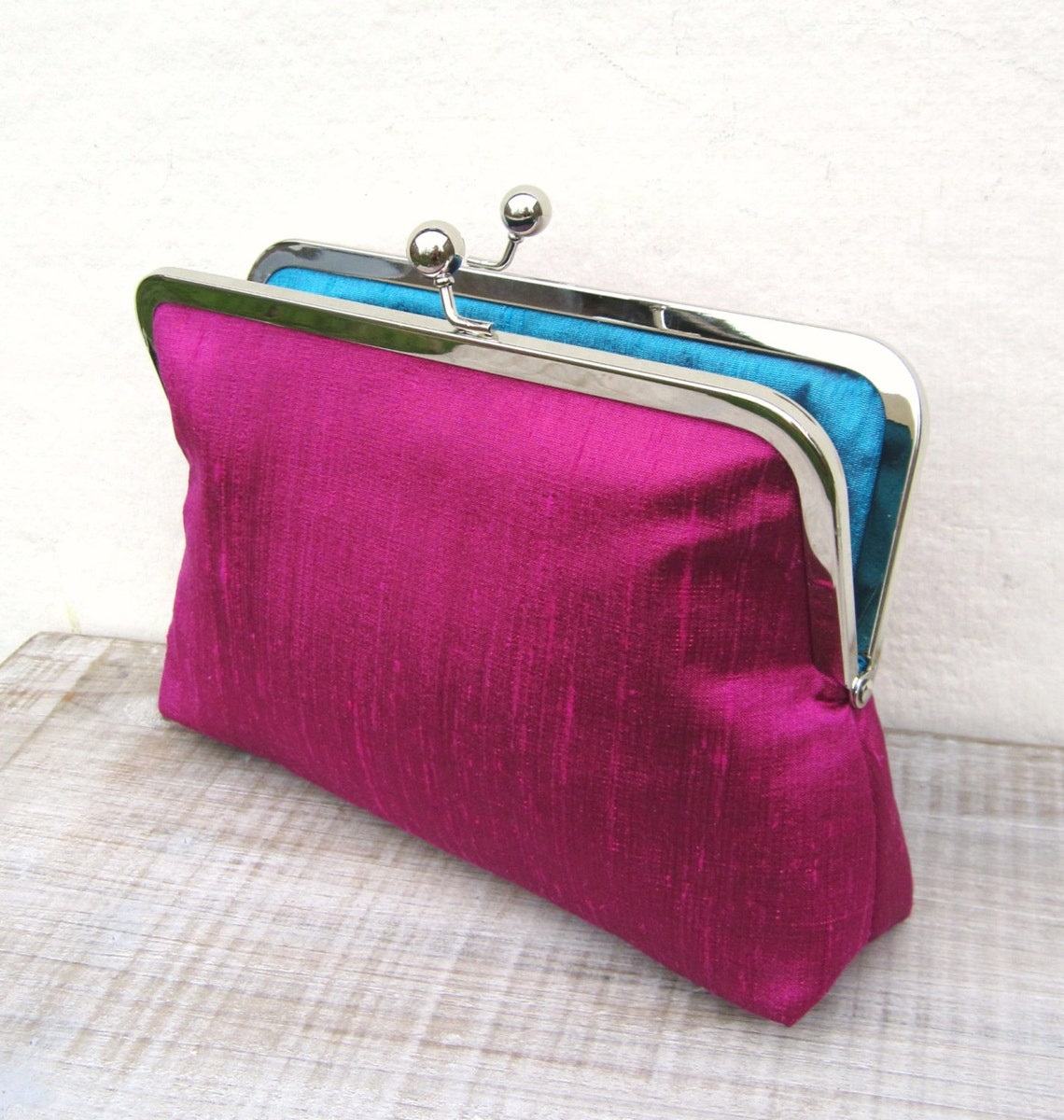 Fuchsia clutch fuchsia bridal clutch bag pink clutch Etsy