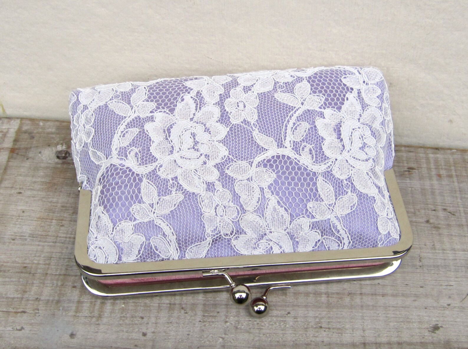 Lilac Clutch Lavender Clutch Lace Bridal Clutch Lavender Etsy