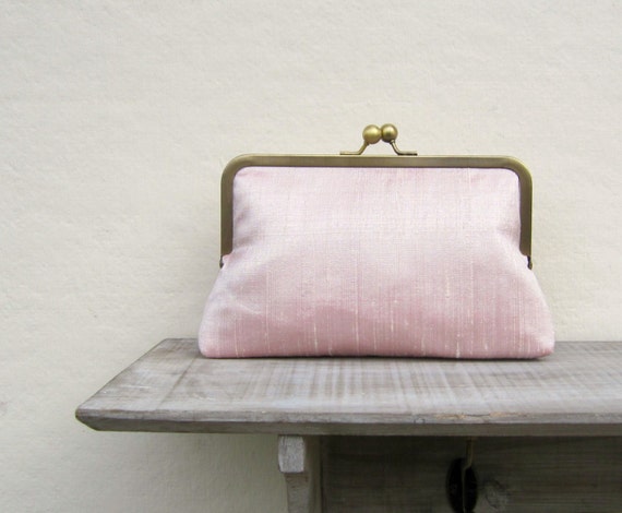 light pink evening bag