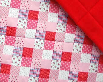 Kuscheldecke, Babydecke rot