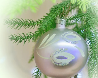 Vintage Flieder Weihnachtskugel Ornament: Retro Wald Baum Dekoration