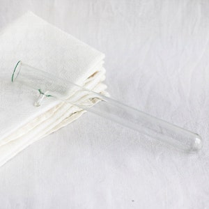 Vintage Glass Test Tube with Projection: Edwardian Lab Collectible