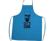 Let's Cook - BLUE Walt White Apron (Inspired by Breaking Bad, Walter White, Heisenberg)