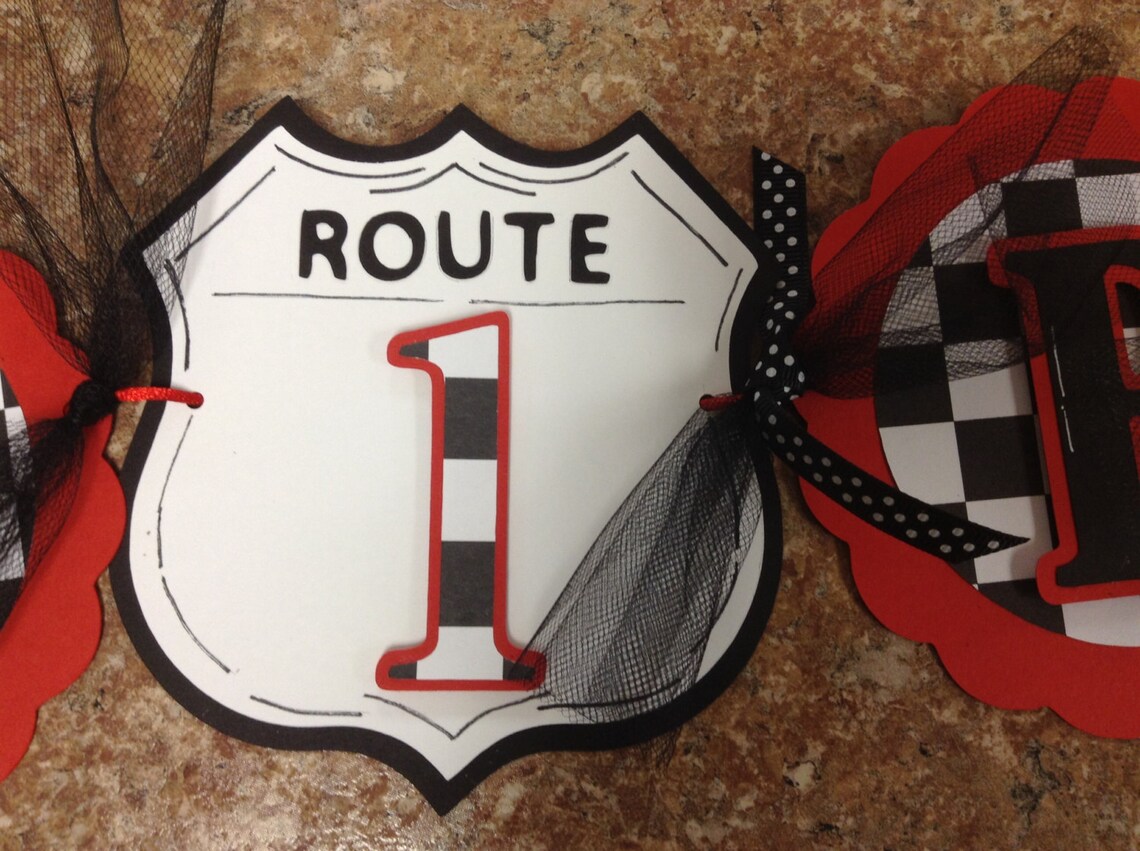 Mini Cooper Banner, Racing Banner, Nacsar Birthday Banner, Boy ...