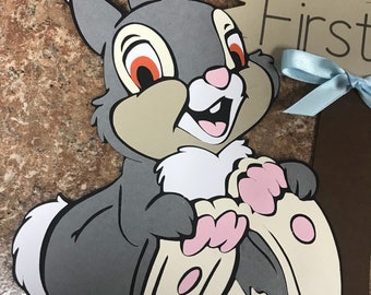 Signo de Tambor, Tambor, cumpleaños, signo de conejito, signo de conejo, decoraciones de Pascua, decoraciones de cumpleaños, cumpleaños de Bambi, corona de conejito,