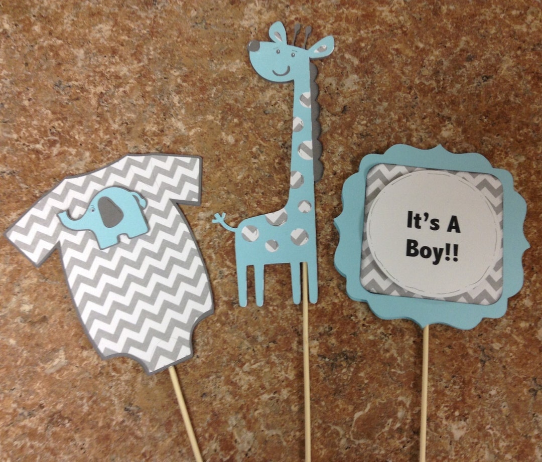Boy Centerpieces, It's a Boy Centerpieces, Giraffe Centerpieces, Custom