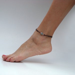 Tahitian pearl anklet for woman adjustable in size, Perfect beach jewel!