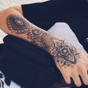 Black Large Henna Tattoo 1001JLB  LUXURY X INKED