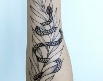 Palm Leaf Tattoo Etsy Palm Leaf Tattoo Etsy