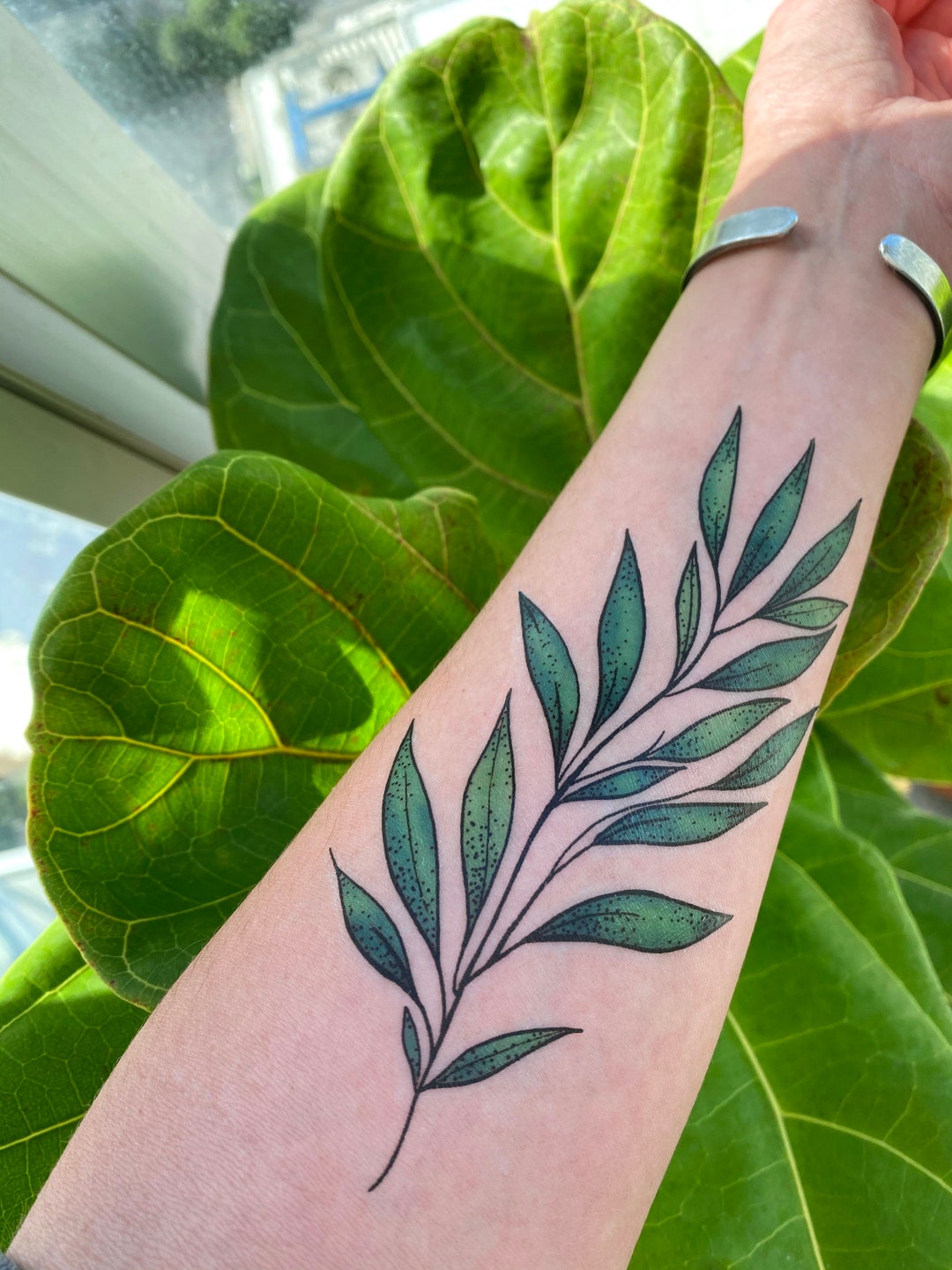 Monstera Plant Leaf - Temporary Tattoo - Just do HUE - Just Do HUE