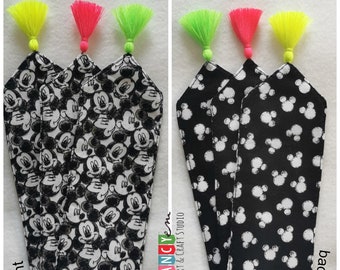 Mickey Mouse fabric bookmark, kids bookmark, Disney lover gift,