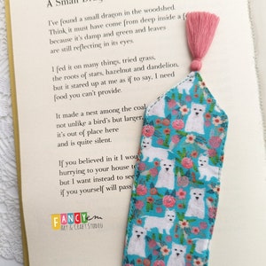 Westie dog bookmarks, West Highland White Terrier Bookmark, Librarian gift, Westie gift, white Terrier