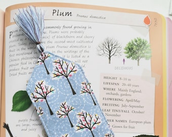 Spring tree bookmark,  bookish gift, book club, reader, trees lover, tree hugger, orchard