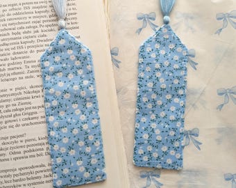 Baby's Breath Bookmark | Floral Fabric Bookmark | Cottagecore Bookmark | Romantic Gift for Book Lovers | Gardener gift,