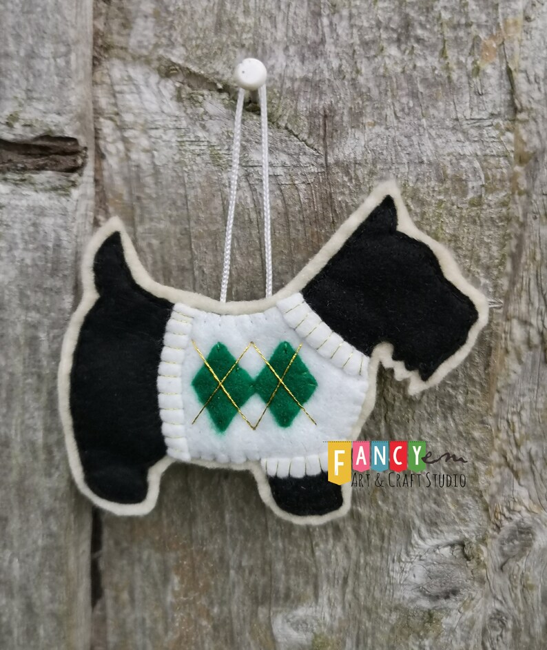 Scottish Terrier Christmas Scottish Terrier Handmade Etsy