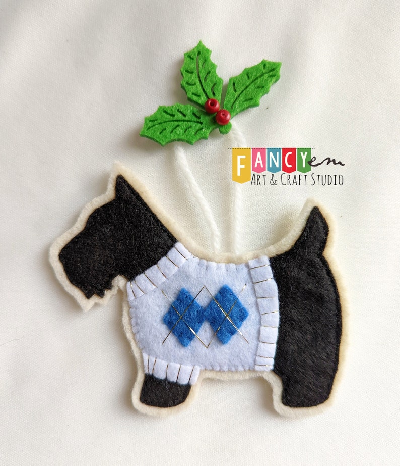Scottish Terrier Christmas Scottish Terrier Handmade Etsy