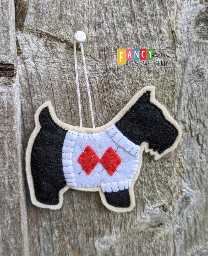Scottish Terrier Christmas Scottish Terrier Handmade Etsy