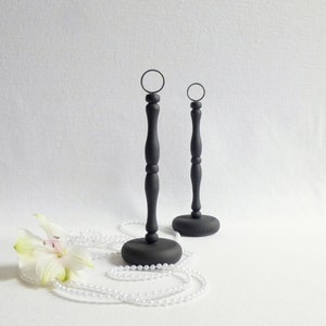 Elegant, Matte Black Wedding Table Number Holders, Sign Holders for Weddings, Black Table Numbers, 1pce