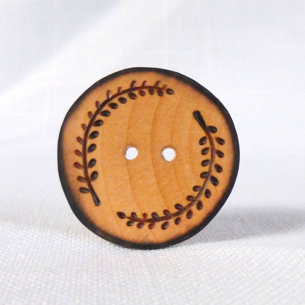 Big Sewing Buttons, Extra Large Button, Wood Button, Wooden Buttons, Big Wood Sewing Buttons, Handmade, 1pce 38mm or 1.5"