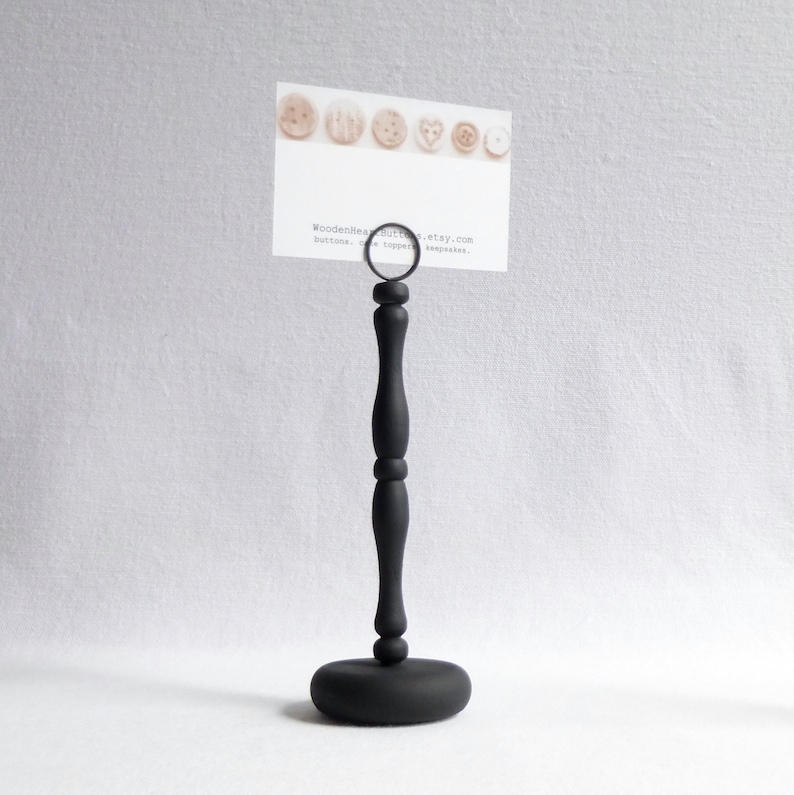 Elegant Matte Black Wedding Table Number Holders Sign Etsy