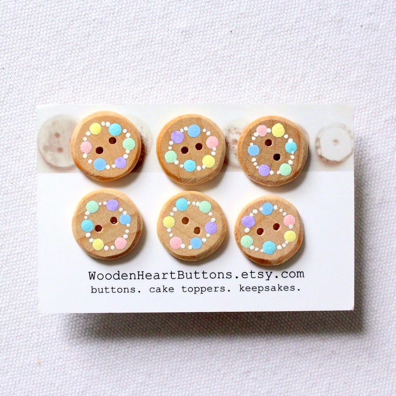 Pastel Buttons - Etsy