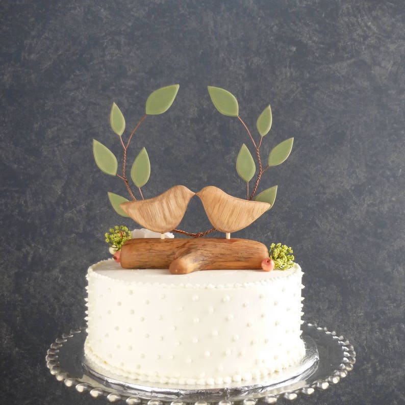 Sage Green Wedding Cake Topper Wooden Cake Topper Green Etsy