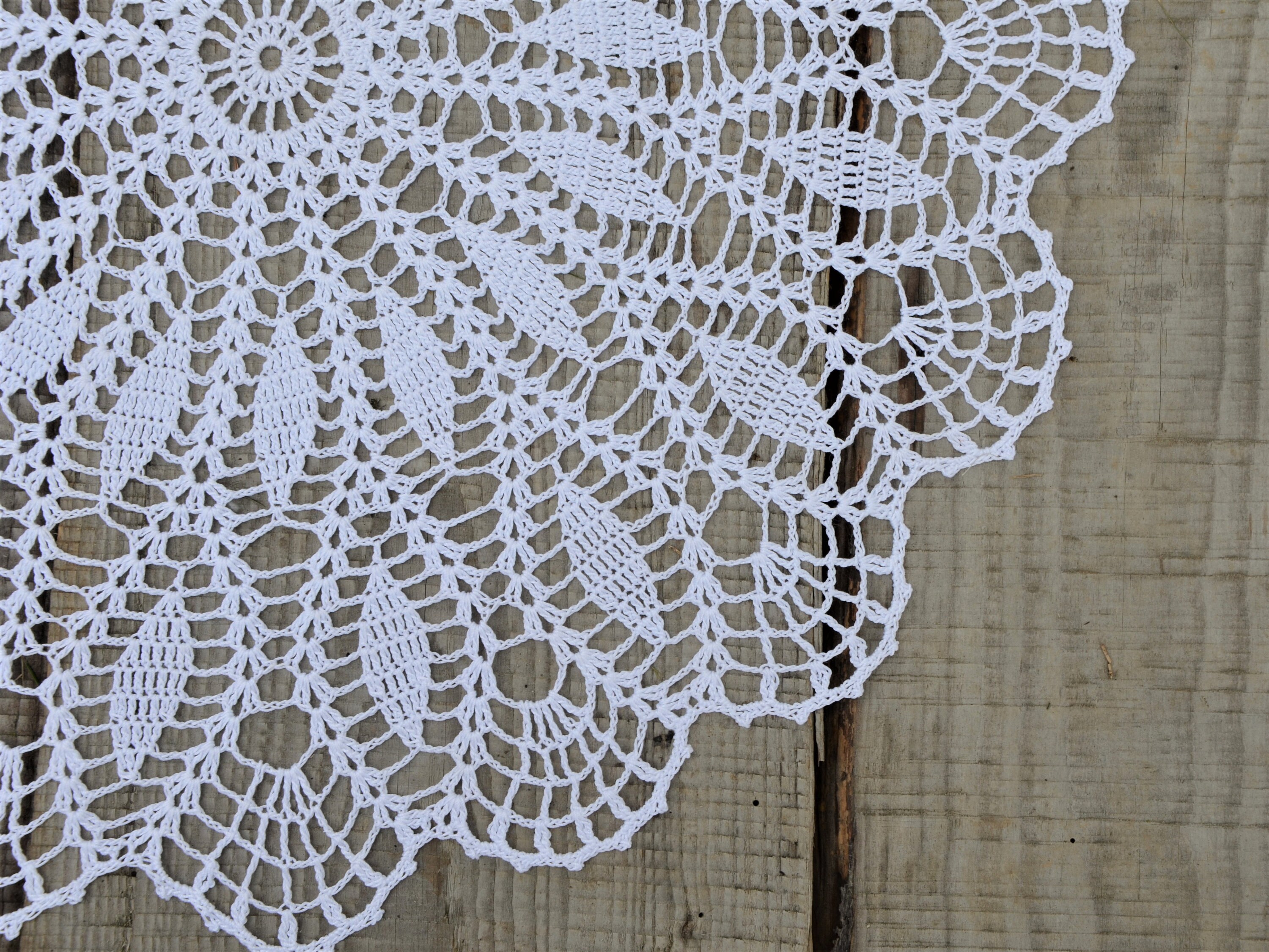 Home Décor Home & Living Russian Crochet Doily Lace Doilies Table Decor ...