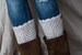 Cream boot cuffs/ Crochet handmade with buttons leg warmers/boot toppers buttoned/tall boot socks women teen girls gift idea 
