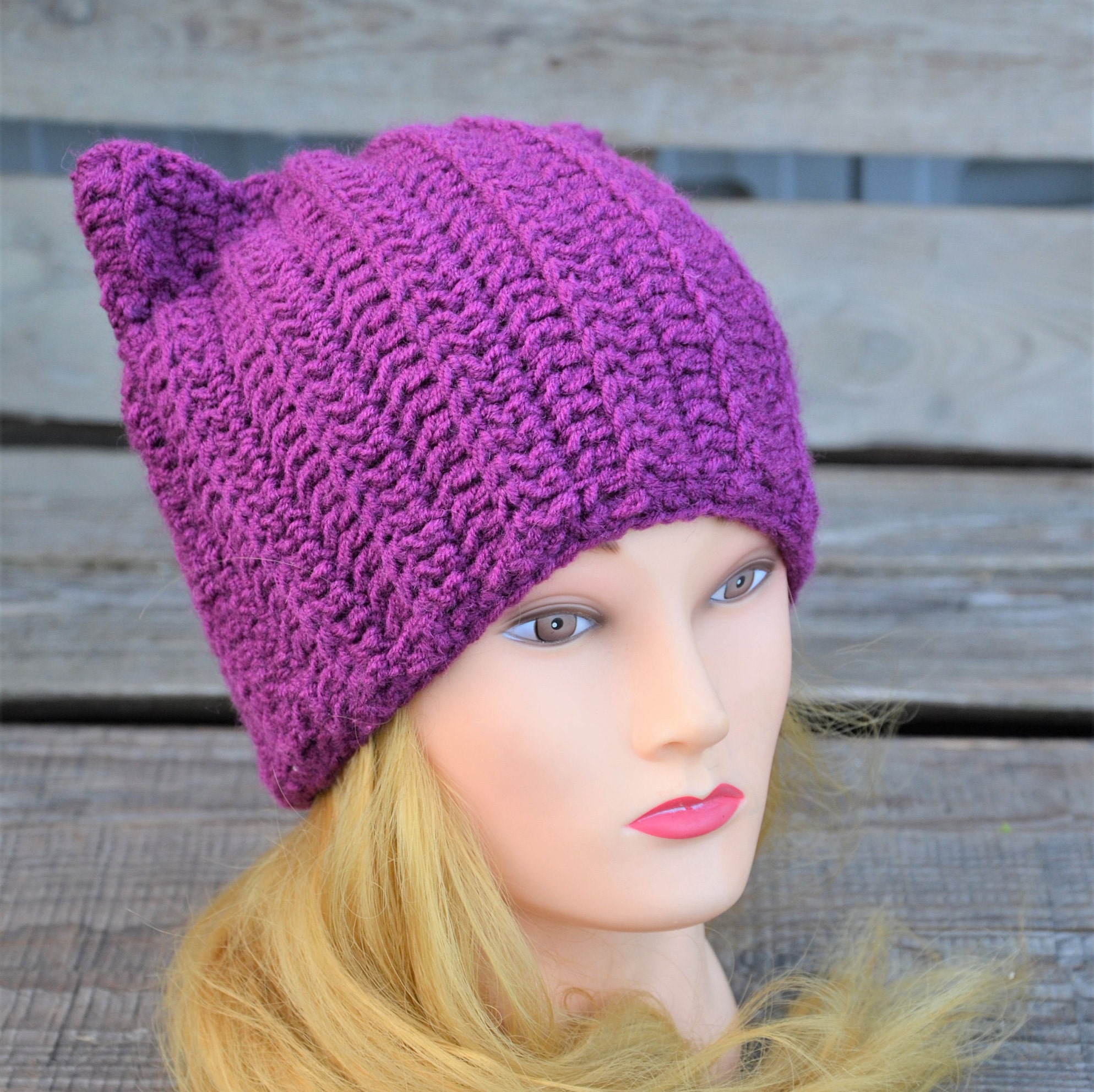 Wool Cat Ear Hat Pussy Hat Pussycat Hat Hat With Ears Winter Women Wool Cat Ear Hat Pussy Hat Pussycat Hat Hat With Ears Winter Women