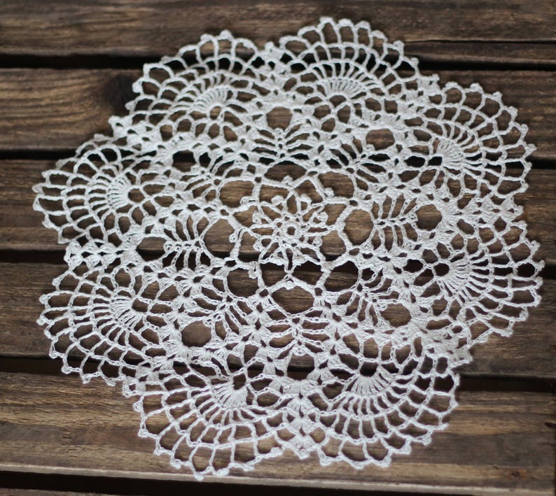 Crochet Linen Doily Gray Linen Doily Crocheted Doilies Etsy Australia
