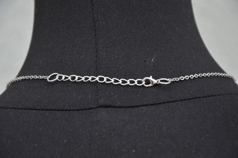 Peut inclure: Un collier en cha&icirc;ne argent avec une fermeture &agrave; fermoir.