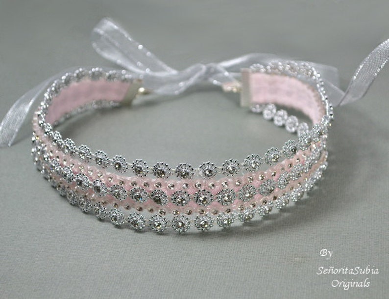 pink jeweled headband