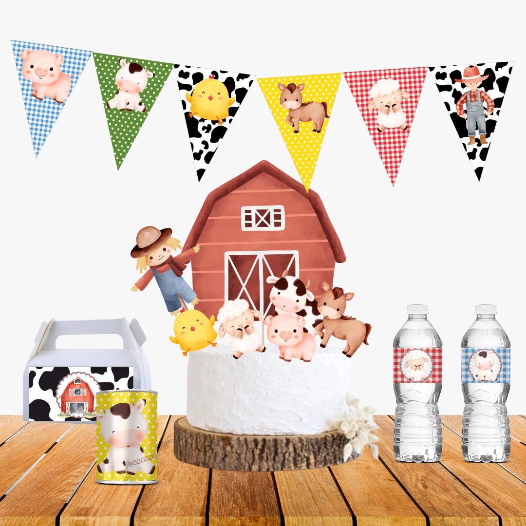 THE FARM Party Printable , Farm Birthday Kit - Etsy