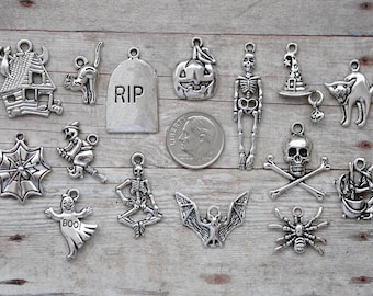 Horror Charms Horror Character Halloween Charms Scary Charms Ghost Charms  Goth Charms Horror Earrings Jewelry Making Charms 