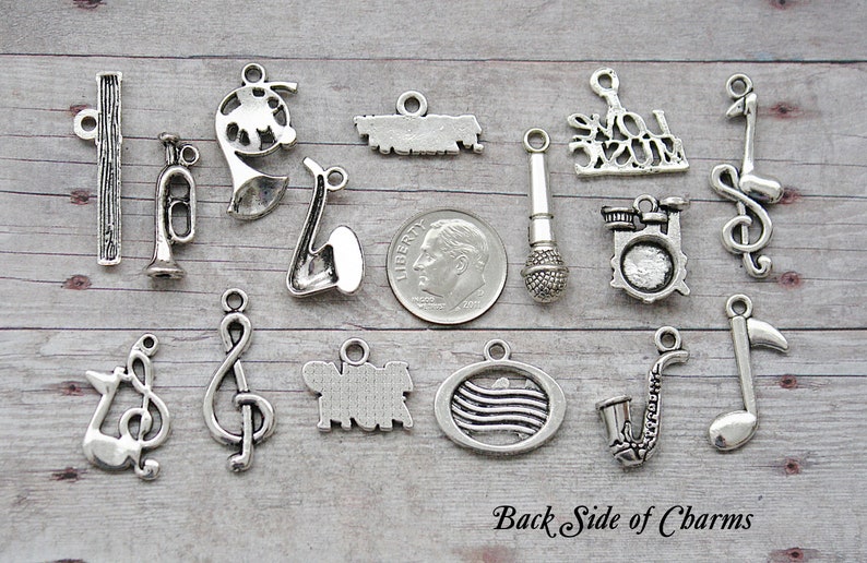 15pc or 5pc Marching Band Charm Set Lot Collection / Jewelry Etsy