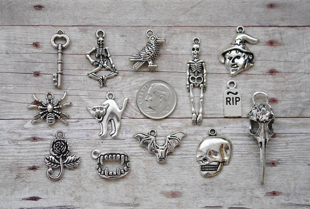 Gothic charms for jewelry making discount