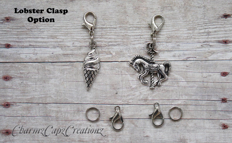Scrapbooking Split Rings Lobster Clasps or European Bails Crafts Choose Charms 20pc Christmas Holiday Charm Set Lot Collection Jewelry