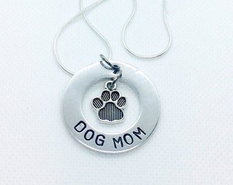 Dog mom necklace, pet lovers jewelry, rescue dog key chains, Canine lover, pet whisperer, necklace for dog moms, Mother's day gift from pet